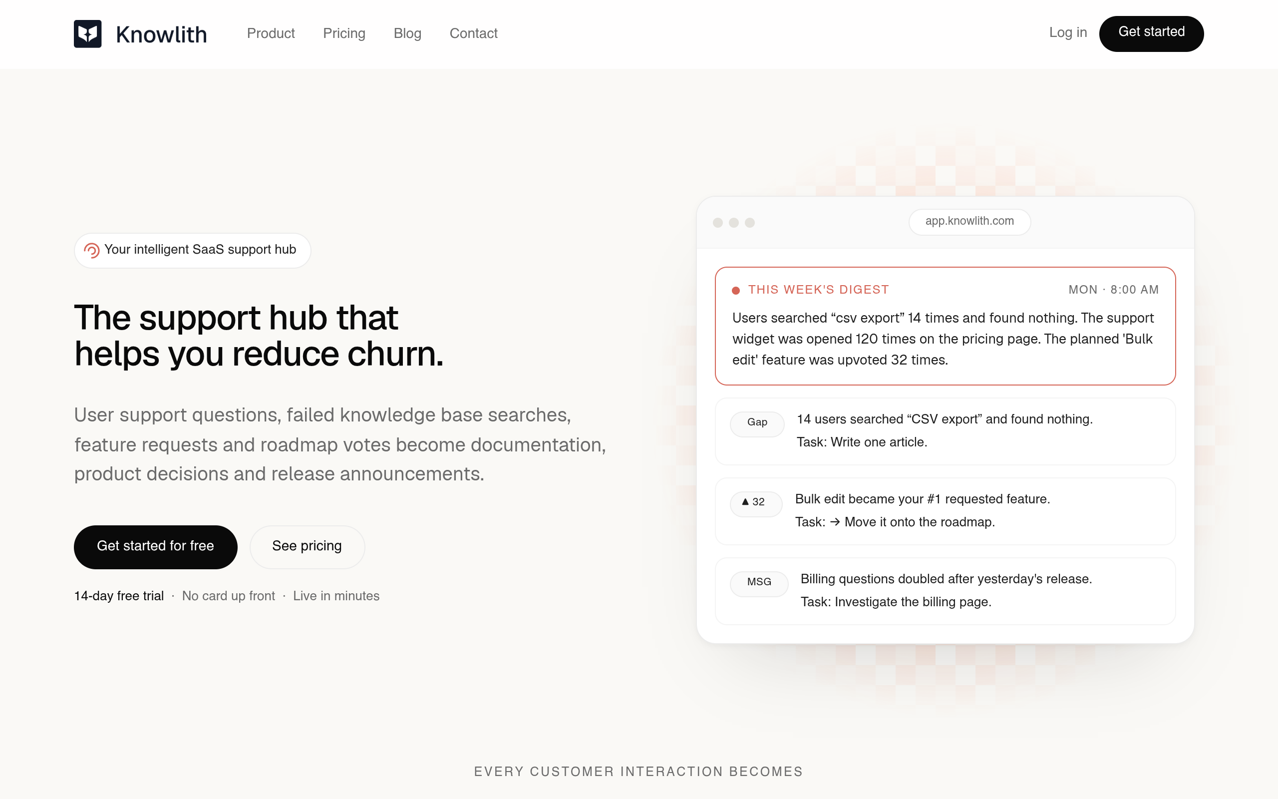 Knowlith homepage