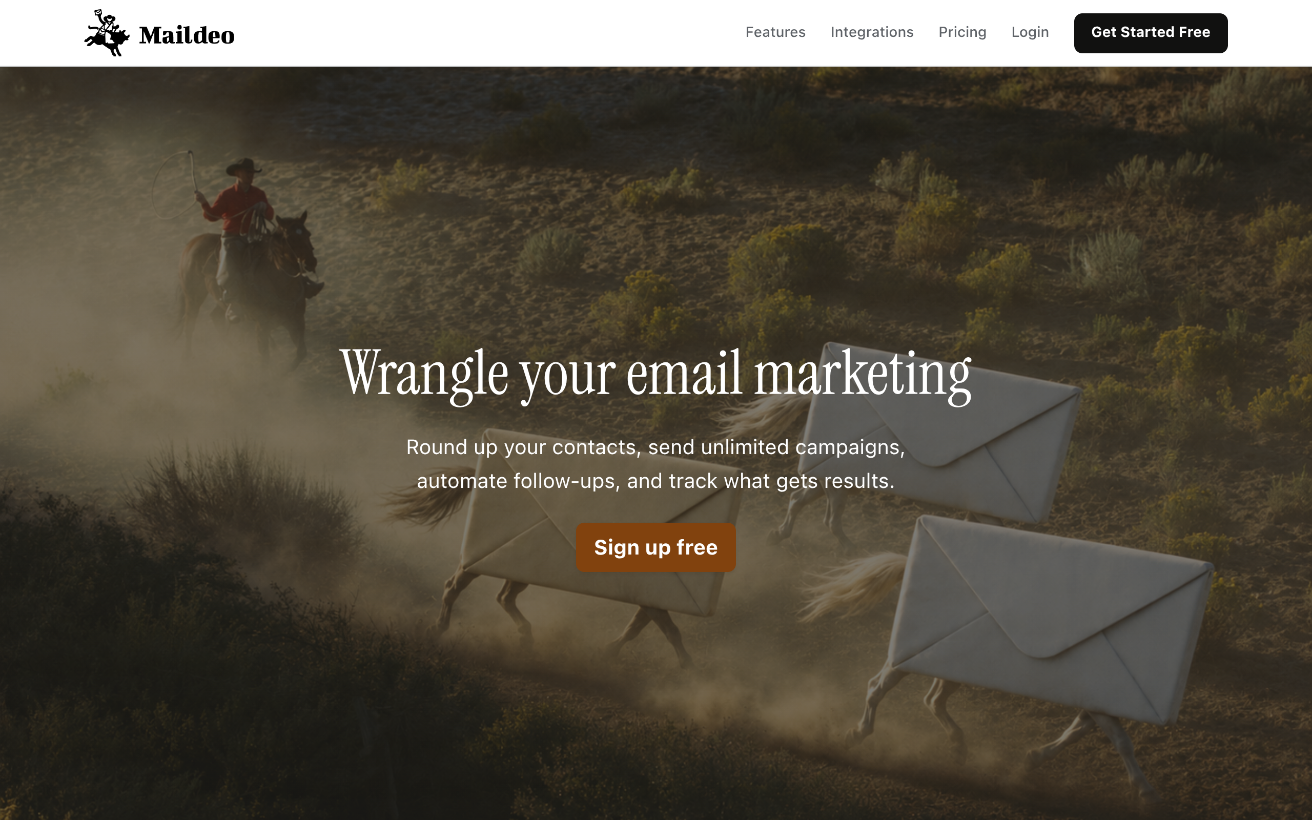 Maildeo homepage